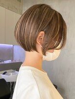 ディバイン 船橋店(divine)&nbsp;船橋ダブルカラーくびれボブイルミナカラー顔周りレイヤーボブ