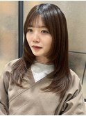顔まわりシャギーロング