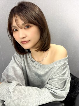 エストアール フクオカ 福岡博多店(est-r. Fukuoka) ボブ/グレージュ/アディクシーカラー/博多美容室