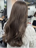 くびれヘア_アプリコットオレンジ_夏のヘアアレンジ