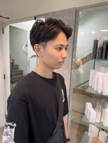 ハイル(KHAIR)&nbsp;アップバング／メンズショート／短髪／クセ毛