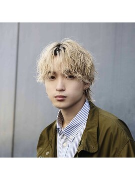 フィフス 渋谷(fifth) 渋谷メンズウルフボブシャドウパーマ波巻きスパイラルフェザー