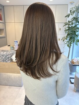 シエル バイ ケンジ 登戸 生田(CIEL by KENJE) ローレイヤー/大人ヘア/ブリーチ無しミルクティーベージュ