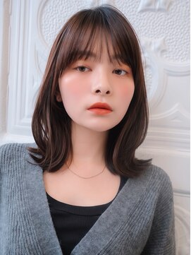 ガーデントウキョウ(GARDEN Tokyo) 【レイヤーカット/ミディアム/前髪カット/くびれヘア/透明感】