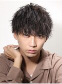 マッシュ/束感/ツイストスパイラルパーマ/メンズ/カット