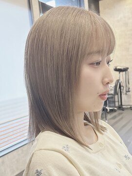 アグ ヘアー フォーキー 焼津店(Agu hair Forky) 透明感たっぷり◎ミルクティーベージュ