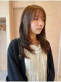 【晴音】ロングレイヤー/アッシュベージュ/20代