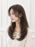 【西村指名限定】韓国風顔周りカット付き☆カラー+プレミアムトリートメント