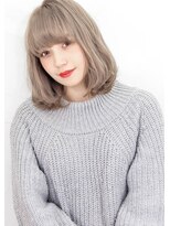 ヘアサロン ガリカ 表参道(hair salon Gallica) 毛束感 × グレージュ』 小顔ひし形シルエット切りっぱなしボブ 