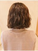 【morio鶴瀬】外ハネウェーブ　デジタルパーマ