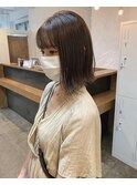 【CRAFT】切りっぱなしボブ // くすみベージュ