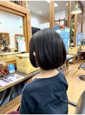 キッズカット女の子ショートボブ【BELL用賀/桜新町】