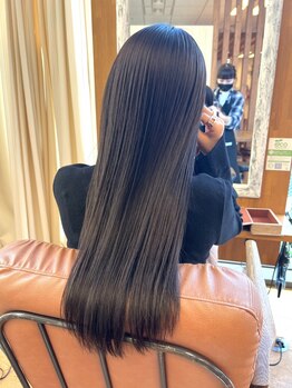 ラブハーツアンドビーヒガシウメダ(luve heart's And Be higashiumeda)の写真/【東梅田/駅直結】水素トリートメント、Aujuaトリートメント取り扱い！髪の芯から潤い、しなやかな質感に☆