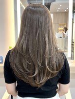 ウェイズトウキョウ 新宿店(Ways TOKYO)&nbsp;レイヤーカット　ベージュカラー　ロングヘア　韓国ヘア