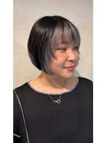 オーブ ヘアー アズール 吉祥寺店(AUBE HAIR azul)&nbsp;前髪インナー×アイスブルー