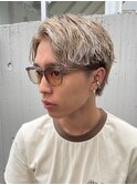 ツイストスパイラルパーマツイストパーマセンターパートウルフ