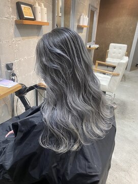 ブルー(BLUE.) バレイヤージュ☆NAMI