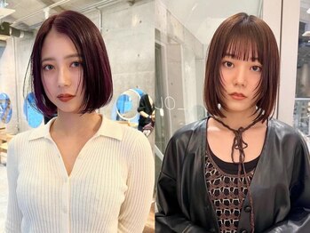 ローウェ 三軒茶屋(Louwe)の写真/自宅でも再現度高く扱いやすいナチュラルなショートボブをご提案＊イルミナカラーの発色の良さと相性抜群◎