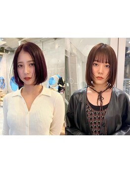 自宅でも再現度高く扱いやすいナチュラルなショートボブをご提案＊イルミナカラーの発色の良さと相性抜群◎