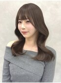 ◎韓国ウェーブアッシュブラウン小顔顔まわり