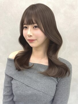 ロイ(Roi) ◎韓国ウェーブアッシュブラウン小顔顔まわり