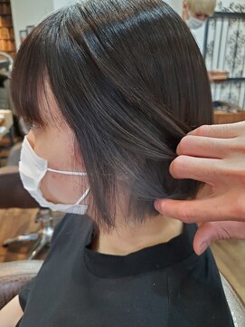 美容室ポール 西葛西店(PAUL) インナーカラー ハイライト 耳かけ 学割U24