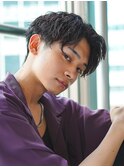 ツーブロック　ショート　ツイストスパイラルパーマ