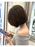 髪質改善/酸性ストレート/縮毛矯正/ミニボブ/ココアブラウン