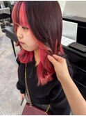 コントラストをつけたインナーカラー