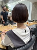 丸みのあるボブ