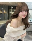 (licca内堀)韓国ヘア×透明感カラー×前髪