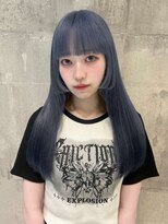 ワンズオゼ 渋谷(ONE's oze)&nbsp;ハイトーン/ダブルカラー/クラゲヘアー/オリーブグレー/小顔/