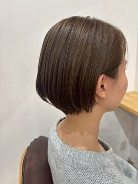 ブリッジ(bridge) ナチュラルショート×アッシュベージュ