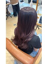 ユニ バイ マグ 長野店(Uni.by Mag)&nbsp;" 透け感抜群" ダブルカラー ミルクティーピンクベージュ