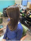 話題の"レイヤー"カット×ヘーゼルベージュ