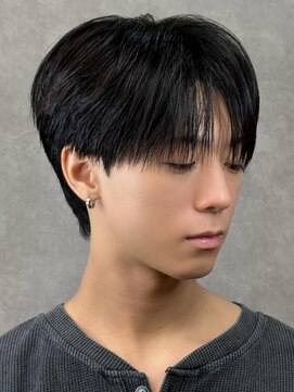 エルマーク 和歌山(L-MARK) マッシュヘア/黒髪/メンズカット/men's/フェザーパーマ