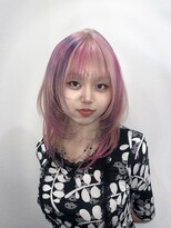 ヌル 神宮前店(Null)&nbsp;オーダーメイド/ルーツカラー/ブリーチデザインカラー/姫ウルフ
