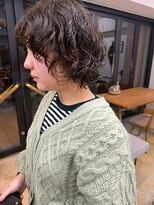 フィルム(FiLMs)&nbsp;透明感ブラウン/ショートミディ/パーマ