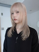 ネルケ 立川(nelke)&nbsp;ホワイトベージュカラーダブルカラーベージュカラーブリーチ