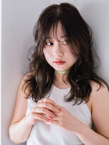 ヘアークラフト(Hair Craft)&nbsp;ミディアムレイヤーカット×デジタルパーマ【岡山】暗髪