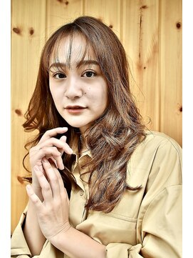 ブゾン(buZon) 【buzonブゾン】シースルーバング ×艶感立体ウェーブ