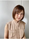大人可愛いナチュラルボブ