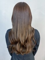 アイティーバイアルバム 藤沢店(IT by ALBUM)&nbsp;カーキブラウン_斜めバンググレージュカラー_ba409242