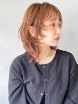 レクタ(RECTA)&nbsp;マチルダボブ短め前髪ピンクベージュボブインナーカラー4