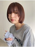 ぷっつと顔周りボブ