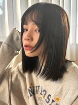 ラフィス ヘアールーチェ 樟葉店(La fith hair luce) 【La fith】タッセルボブ×シアーブラック