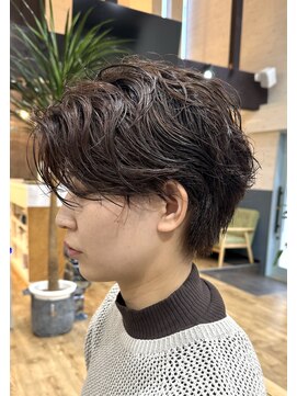 スカイ(SKY) ショートでも朝が大変！をパーマで時短に！！