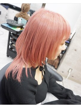 ヘアテリア リュウ 大塚(hair teria ryu) ハイトーンピンク/ウルフレイヤー/ダブルブリーチ