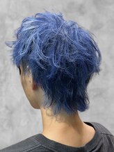 ルシードスタイル ボーグル岐阜店(LUCIDO STYLE BOGL) ブルーアッシュショートウルフ
