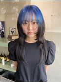 ブルーのルーツカラー
